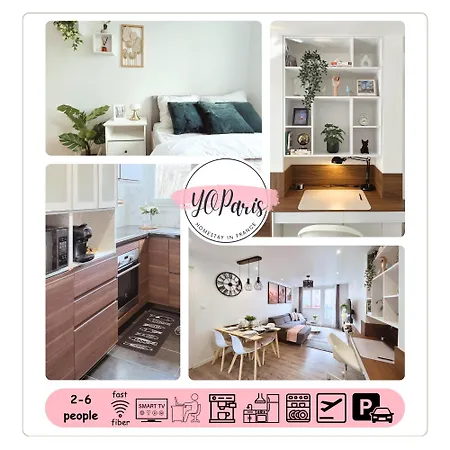 Entire 60m2 - Close To Paris - Parking - Kitchen - 2min Rerb - Olympic'24